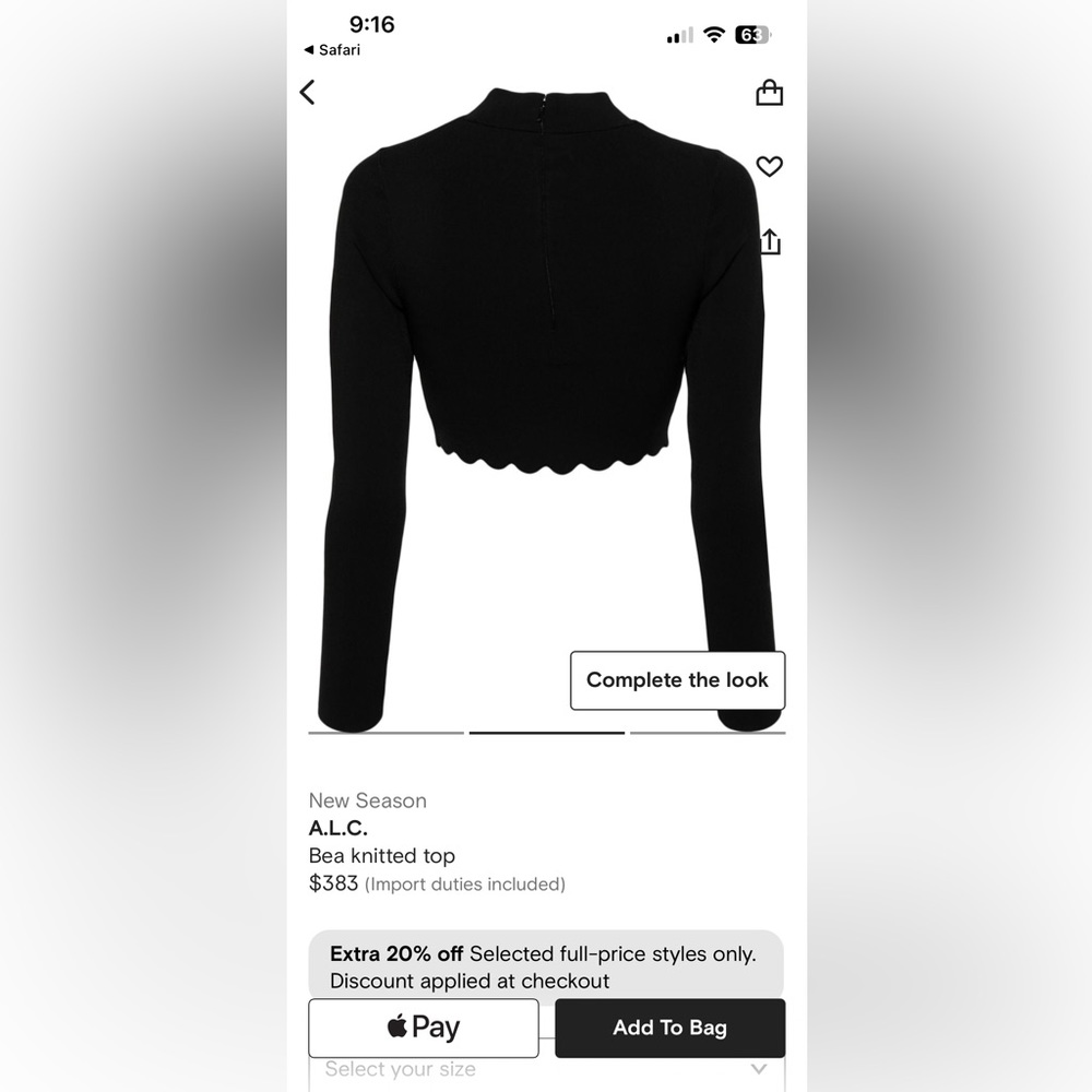 A.L.C. Bea Knitted Top